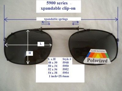 XPANDABLE CLIP ON POLARIZED UV400 SUNGLASSES 5900  