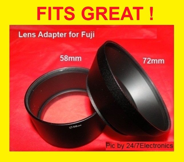 CAMERA LENS ADAPTER for FUJI S2950 S2990 FinePix 58/72  