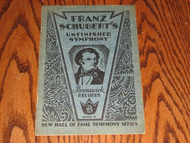   BRUNSWICK BALKE COLLENDER COMPANY FRANZ SCHUBERTS UNFINISHED SYMPHONY