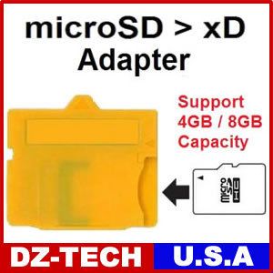 MASD 1 MicroSD TF to OLYMPUS XD Picture Card Adapter  