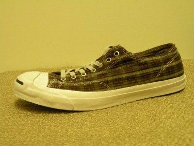 Men 13 Womens Size 14.5 CONVERSE GARMENT OX Jack Purcell Plaid Walking 