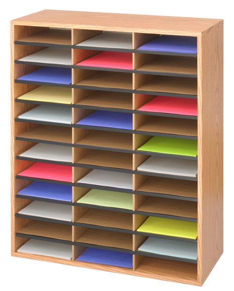 Safco Wood / Corrugated Literature Organizer  