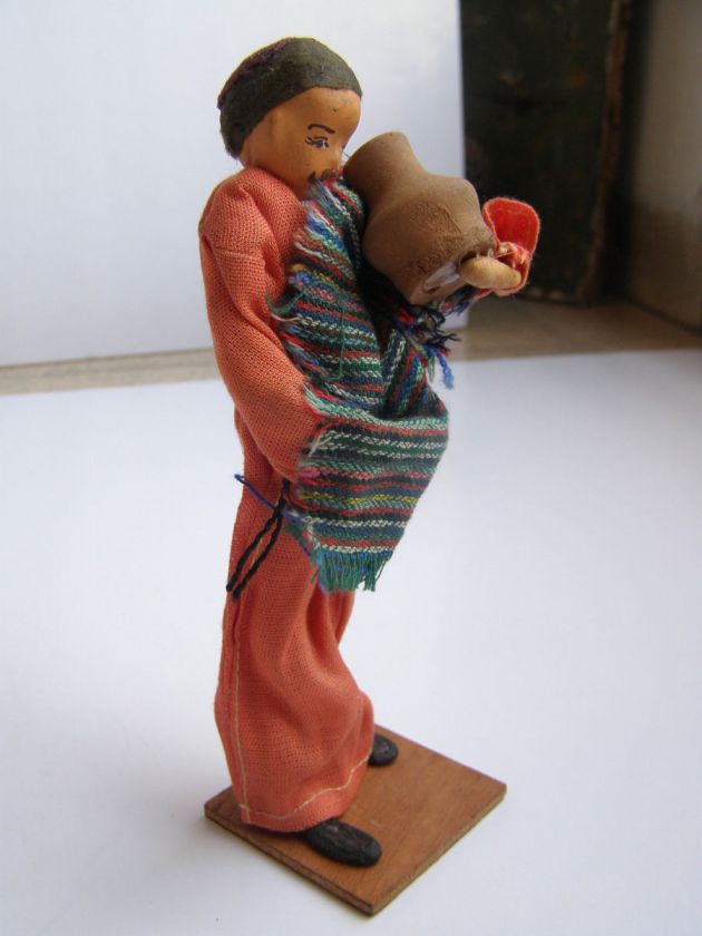 Vintage Israel Handmade Oriental Arabic Jerusalem Doll , 1950s, 60s 