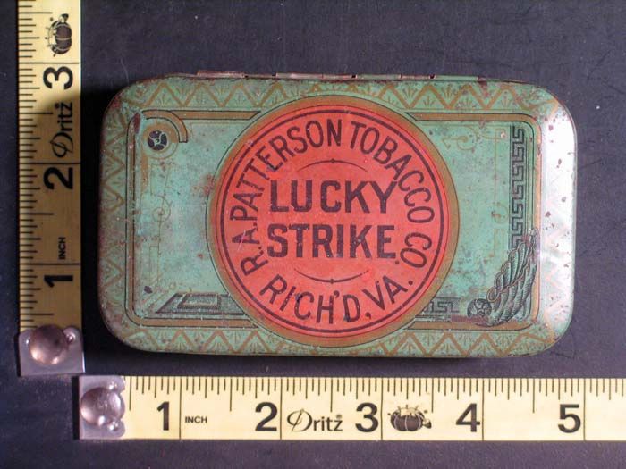 Vintage Lucky Strike R.A. Patterson Tobacco Company Tin  