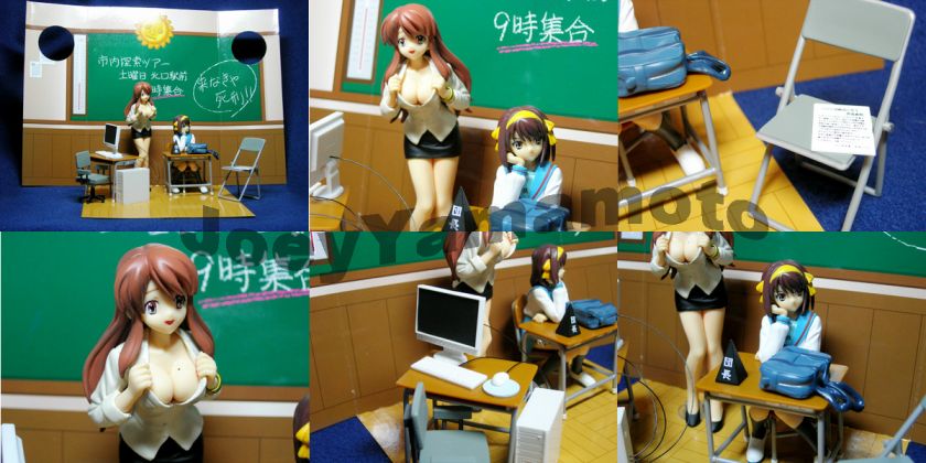 Melancholy of Haruhi Suzumiya School Girl HR Figure Set  