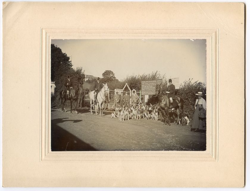 Porlock Hunting Club, Dogs, Horse, Building Sites, UK  