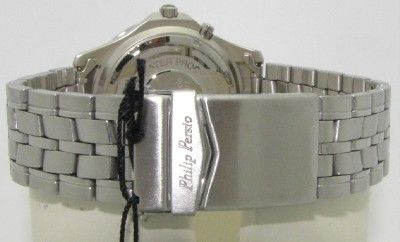 200 PHILIP PERSIO MENS EL LIGHT WATCH NEW IN BOX  