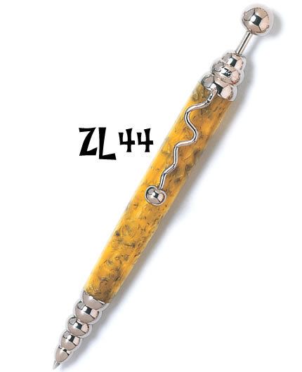 Jean Pierre Lepine Zig Zag Yellow #44 Ballpoint. New with pouch in Box 