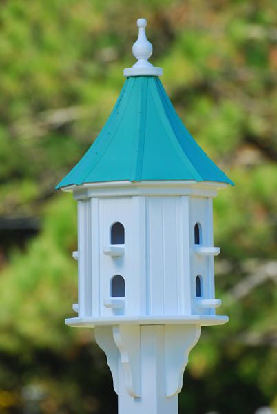 FANCY HOME PRODUCTS BIRDHOUSE PATINA COPPER SLOPE ROOF  