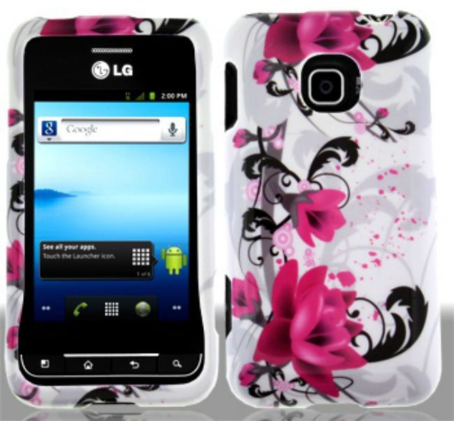 eRedFlr NET10 LG Optimus Net L45C Faceplate Snap on Phone Cover Hard 