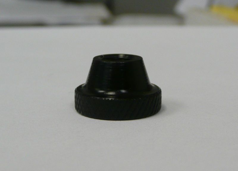 Black Delrin Knurled Nuts  