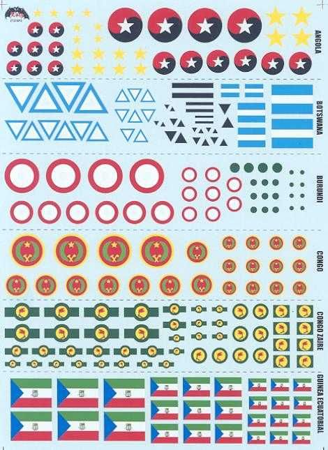 Zotz Decals ROUNDELS OF THE WORLD SOUTH AFRICA  