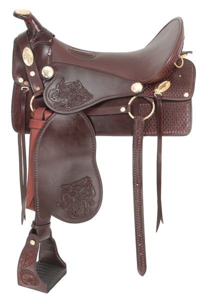 Royal King Tooled McClellan Camp Saddle  