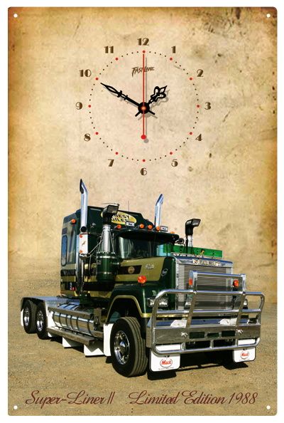 MACK TRUCK BICENTENNIAL SUPER LINER 11VINTAGE CLOCK  