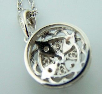 Sterling Silver Jewelry Diamond Slide Pendant & Chain  