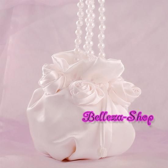 Satin Wedding Flower girl Dolly Bag Handbag  