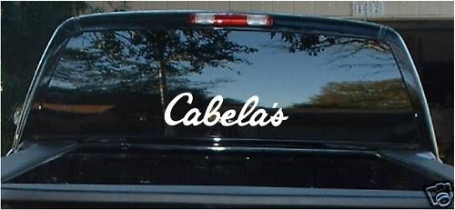 CABELAS fishing car decal reel bass boat hunting rod  