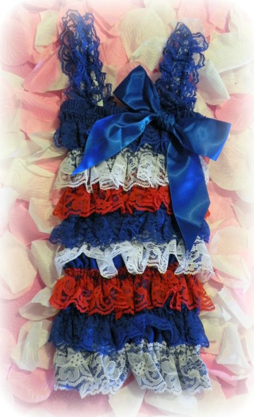 4th of July Petti Lace Romper  