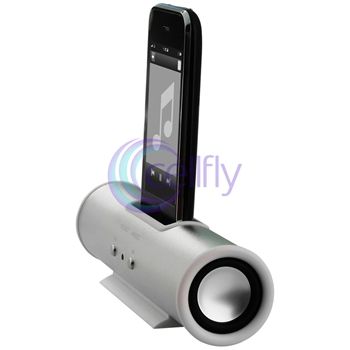 Silver Tube Speaker Dock Accessory For Apple iPod Touch 2G 2nd 3G 3rd 