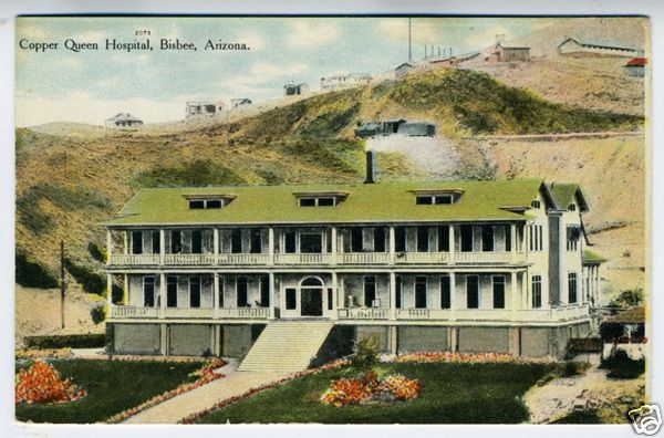 1910 Postcard Copper Queen Hospital Bisbee Arizona  