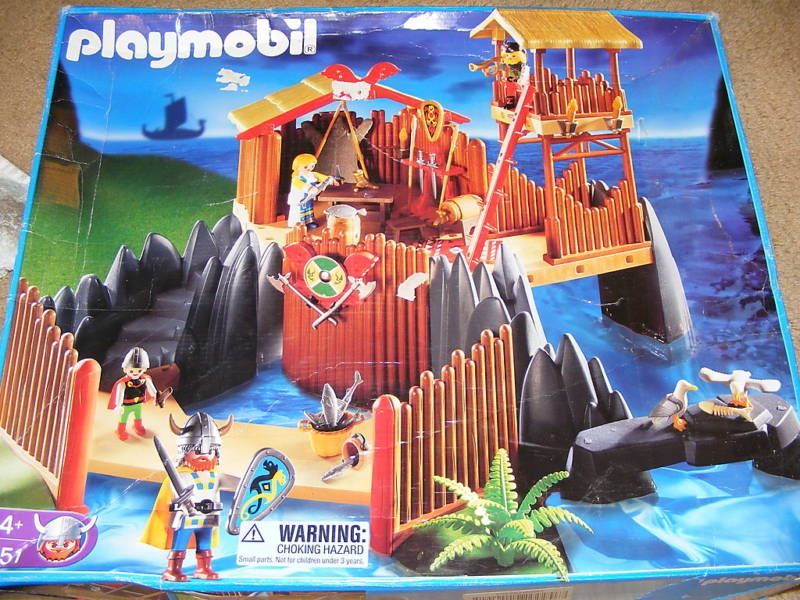 Playmobil 3151 Viking Longhouse Sealed Parts Disc. 2004  