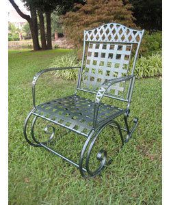 METAL PATIO GARDEN PORCH ROCKER ROCKING CHAIR NEW  