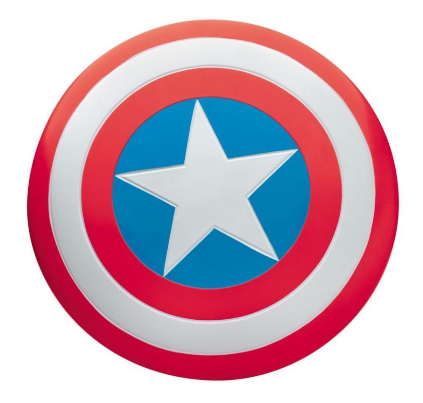 CAPTAIN AMERICA LICENSED MOVIE & CLASSIC 24 INCH PROP SHIELD SET(2 