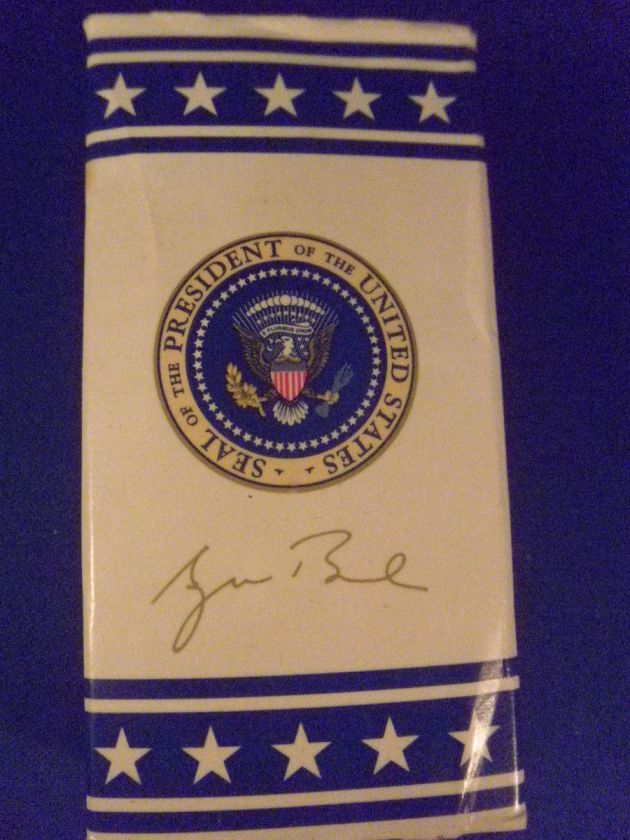 Presidential Seal Democrat Inaugural Giifts signed George Bush M & M 