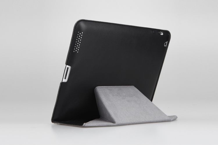 New iPad 3rd Smart Cover Microfiber Leather Case wake/sleep Stand 