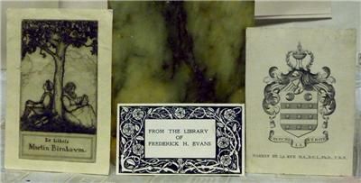 RARE 19TH & 20TH CENTURY BOOKPLATE COLLECTION FAMOUS NR  