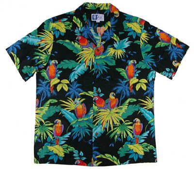 NEW RJC BRAND TROPICAL PARROT HAWAIIAN SHIRT S 4X NEW  