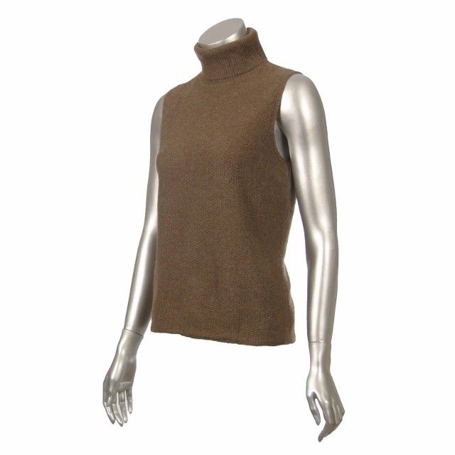 Sutton Studio Womens Cashmere Turtleneck Tank Shell  