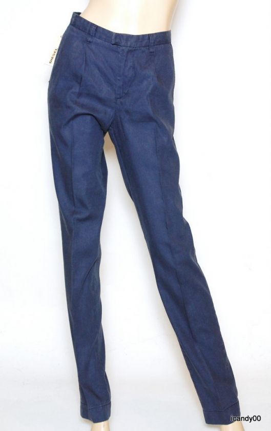 NWT DIESEL PIERRE B SLIM STRAIGTH LEG PANTS 29 35 BLUE  