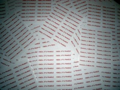 PREPRINTED FUNNY FRAGILE LABELS / STICKERS PRE PRINTED  