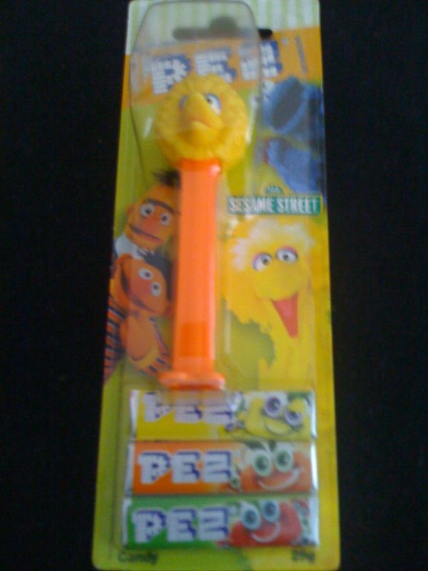 retired SESAME STREET pez BIG BIRD euro MOC non us  