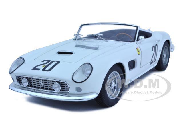   scale diecast model of ferrari 250 california swb lemans 1969 white 20