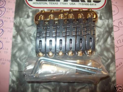 NEW   Hannes by Schaller Non Tremolo Bridge   GOLD  