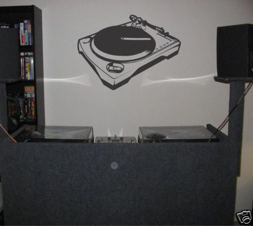 TURNTABLE WALL STICKER ART TECHNICS DENON LARGE SALE  