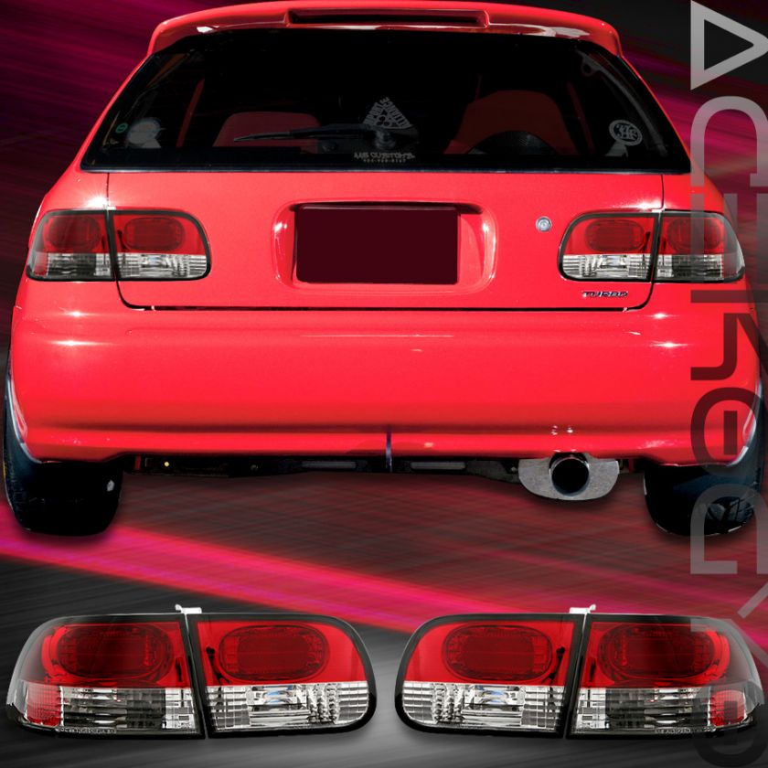 92 95 93 94 HONDA CIVIC 3DR HATCHBACK TAIL LIGHTS DX SI  