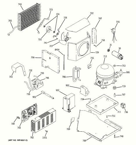 GE MONOGRAM REFRIGERATOR CONDENSER FAN&BLADE WR60X10209  