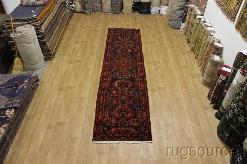   EXCELLENT FLORAL RUNNER 3X14 LILIAN HAMEDAN PERSIAN ORIENTAL AREA RUG