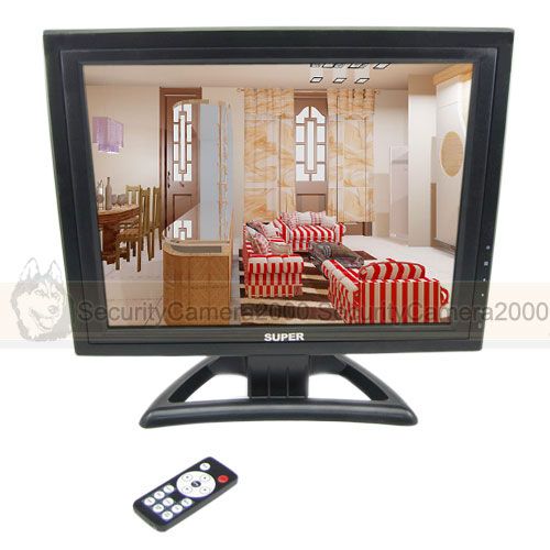 15 inch LCD Monitor with VGA HDMI for Security Surveillance