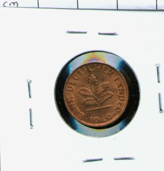 1949 d Germany 1 Pfennig       AU 82110  