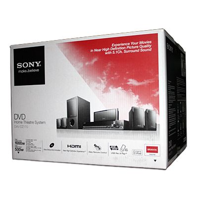 NEW Sony 5.1 Ch 1000watt DVD Player Home Theater System 027242781672 