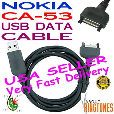   cable ca 53 only nokia phone models e50 e60 e61 e61i e65 e70 n70 n71