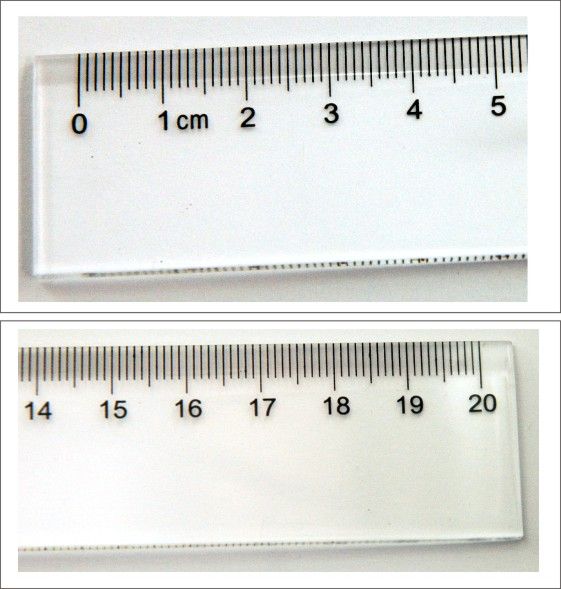 RULER Transparent Plastic Straight 20 cm 200 mm school student office 