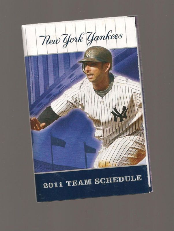 2011 NEW YORK YANKEES SCHEDULE POSADA  