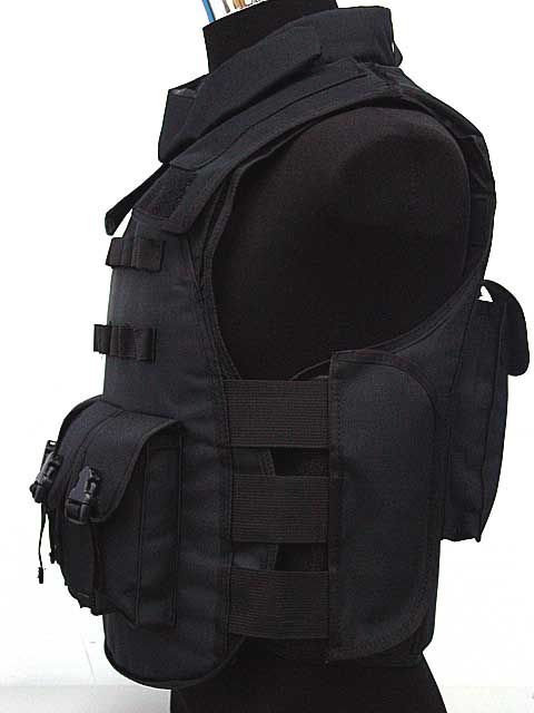 SWAT Airsoft Paintball Tactical Combat Assault Vest BK  