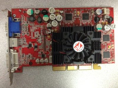   9700 7T753 128Mb DVI I VGA TV Out AGP Video Graphics Card  