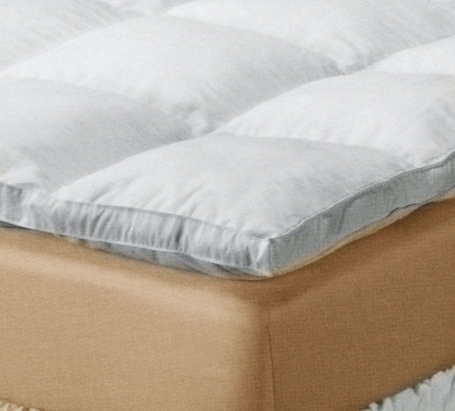 Down Alternative Mattress Topper 2 Deep Hypoallergenic Baffle Box 